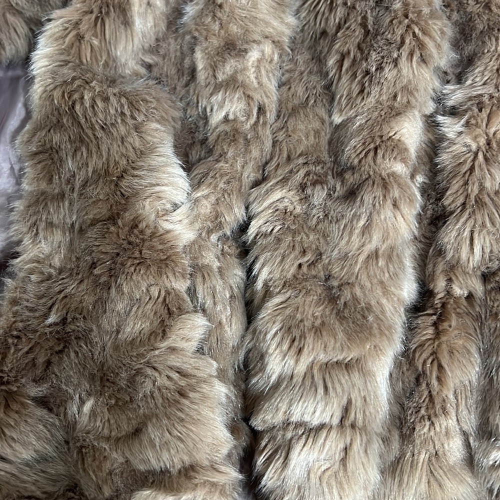 Free People Brown Long Fur Vest